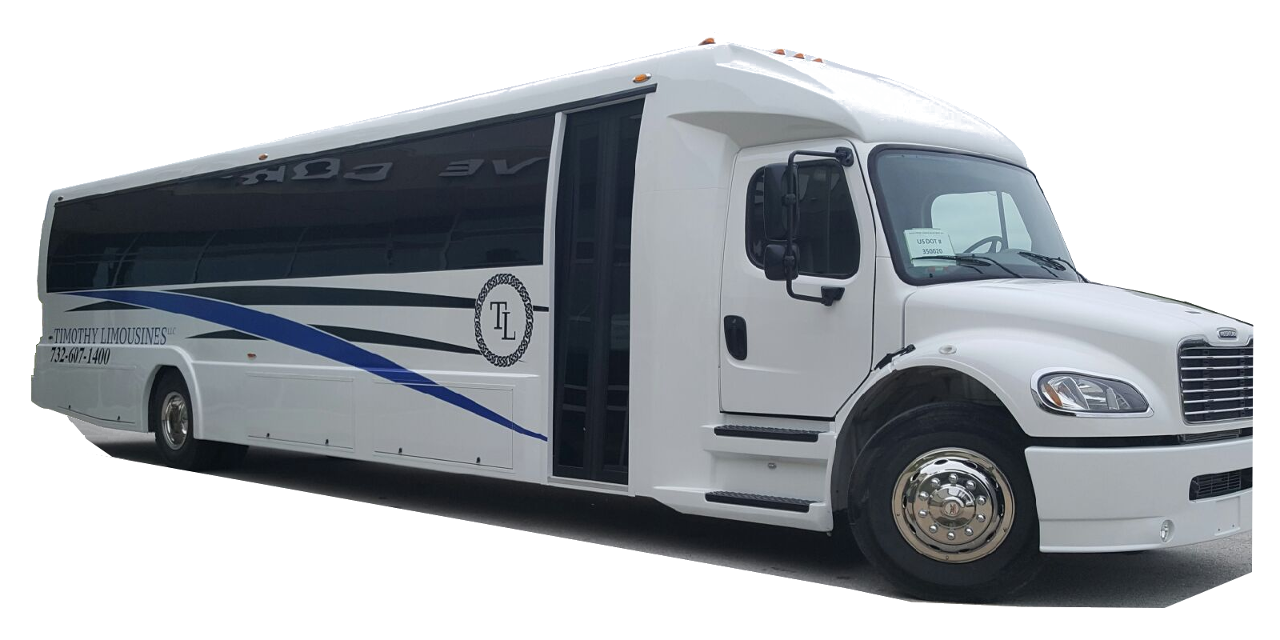 45 Passenger Party Bus - White
